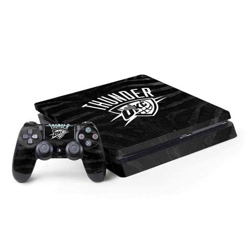 NBA Oklahoma City Thunder Black Animal Print PlayStation PS4 Skins